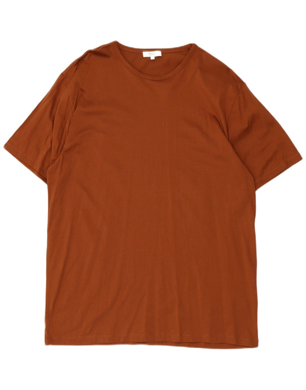 Reiss T-Shirt Homme Top 2XL Marron Coton