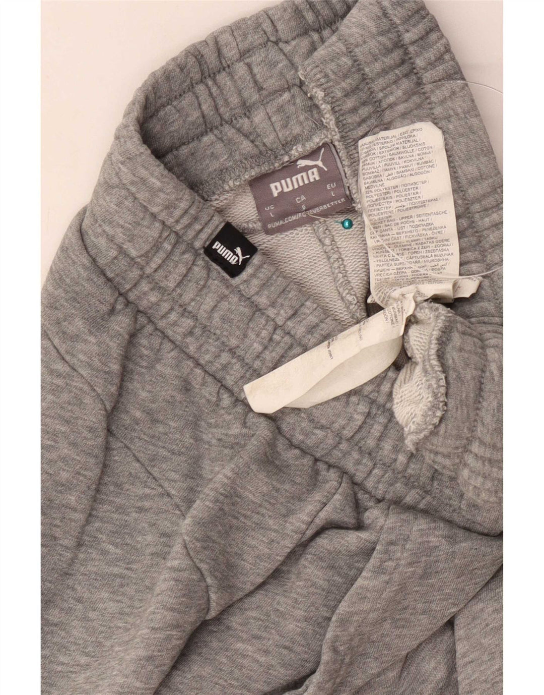 Puma Short de sport homme grand gris coton