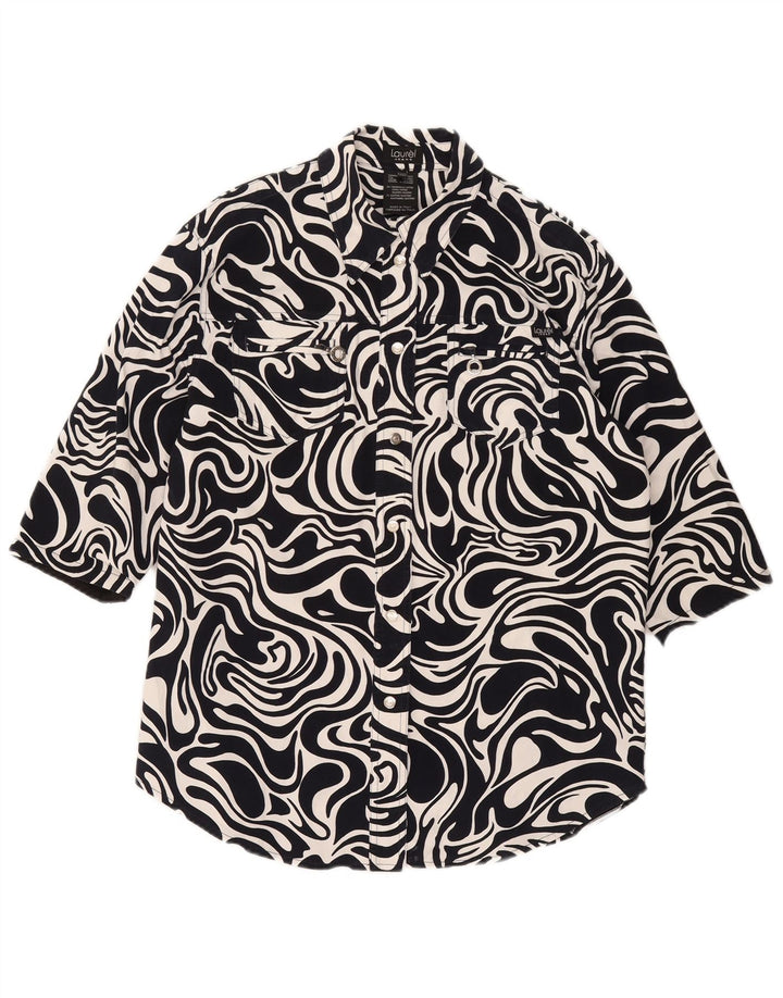 Laurel Surchemise Femme Manches 1/2 IT 42 Bleu Marine Moyen Géométrique