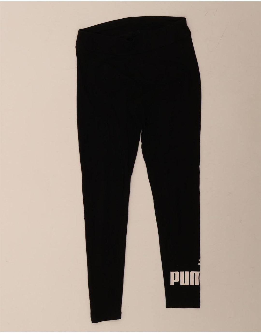 PUMA Legging graphique pour femme UK 42 en coton noir moyen