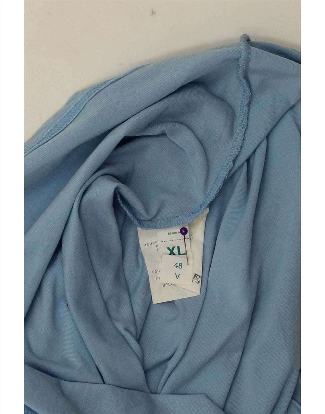 Sergio Tacchini Femme Top Manches Longues IT 48 XL Bleu Polyamide