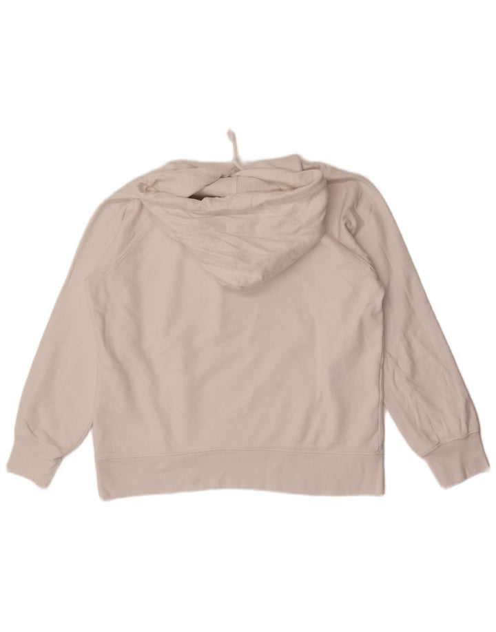 Levi's Pull à Capuche Graphique Femme UK 14 Coton Blanc Moyen