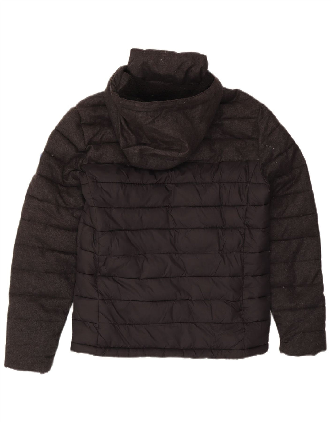 Superdry Veste matelassée à capuche pour hommes UK 36 Small Gris Polyester