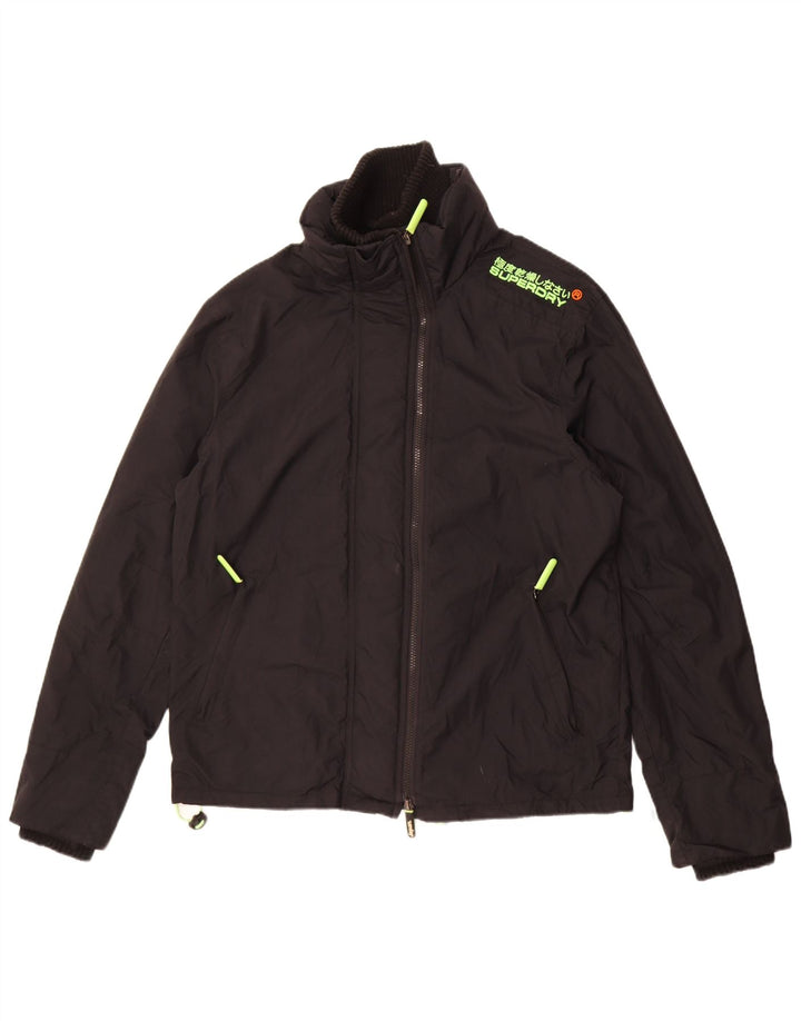 Superdry Veste coupe-vent Windcheater pour hommes UK 42 XL Nylon noir
