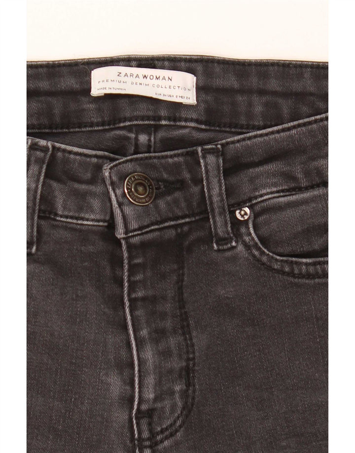 Zara Jean évasé femme EU 34 2XS W24 L31 Gris