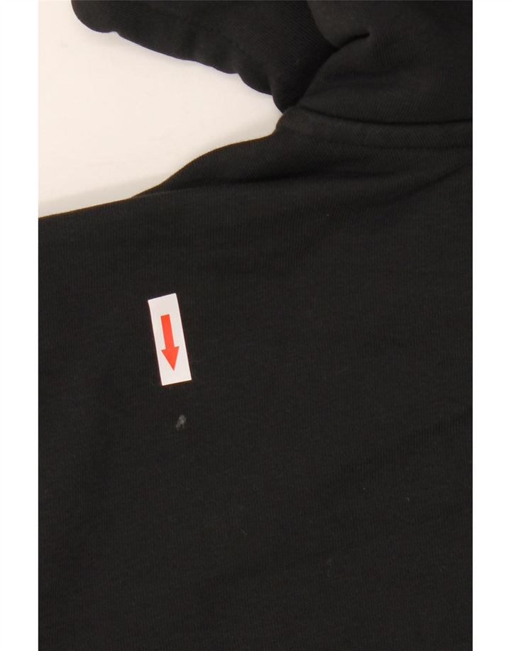 Adidas Pull à capuche zippé graphique pour hommes, grand noir