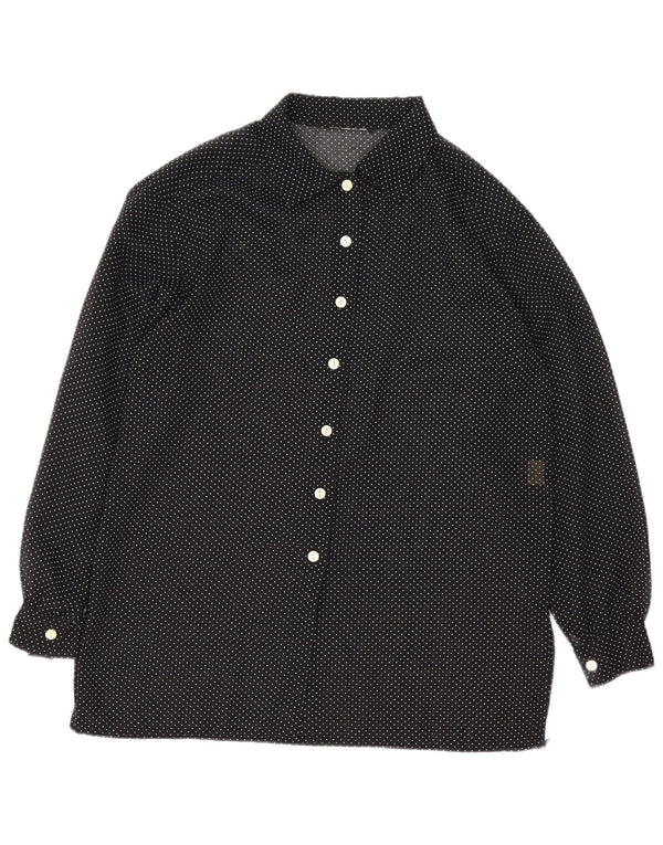 chemise femme vintage UK 16 Grand Noir Repéré