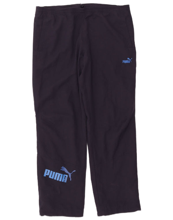 Puma Pantalon de Survêtement Graphique Homme Bleu Marine Large Polyester