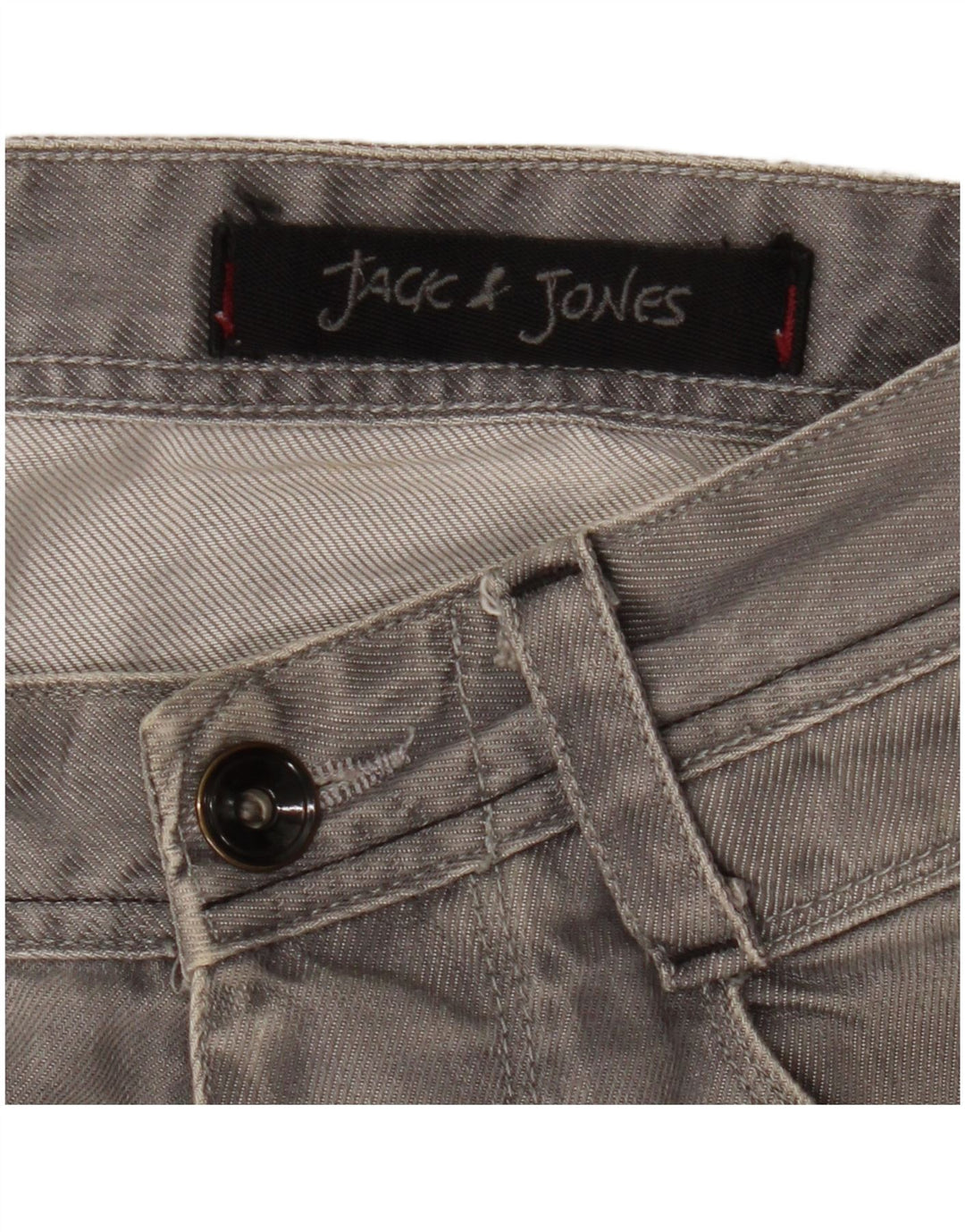 Jack & Jones Jean Droit W33 L29 Homme Gris