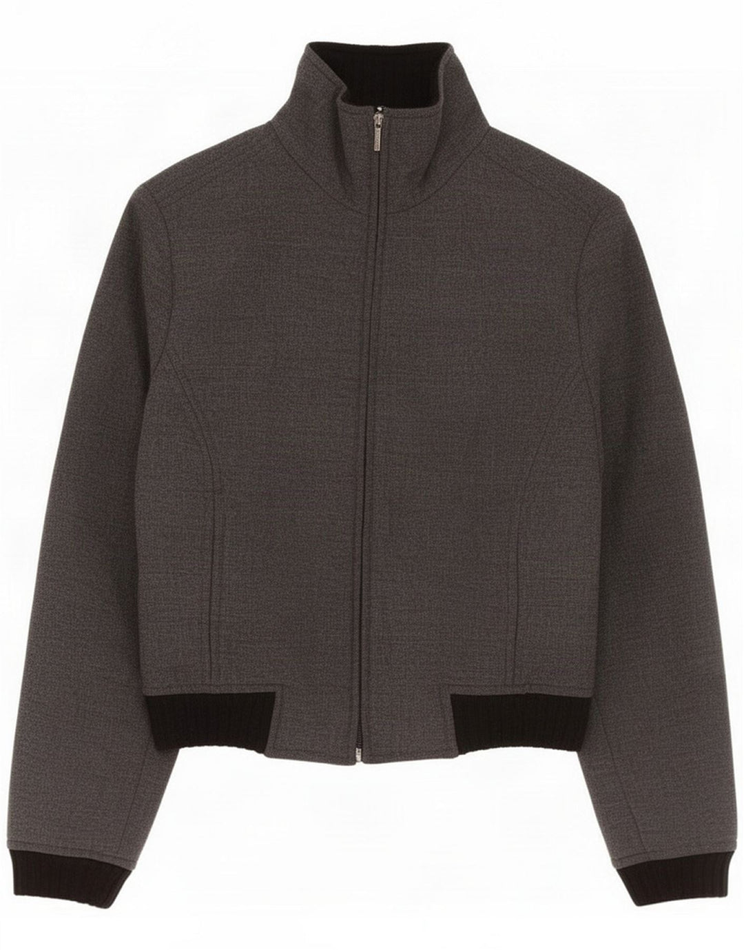 Trussardi Jeans Bomber Femme IT 42 Gris Moyen Colourblock