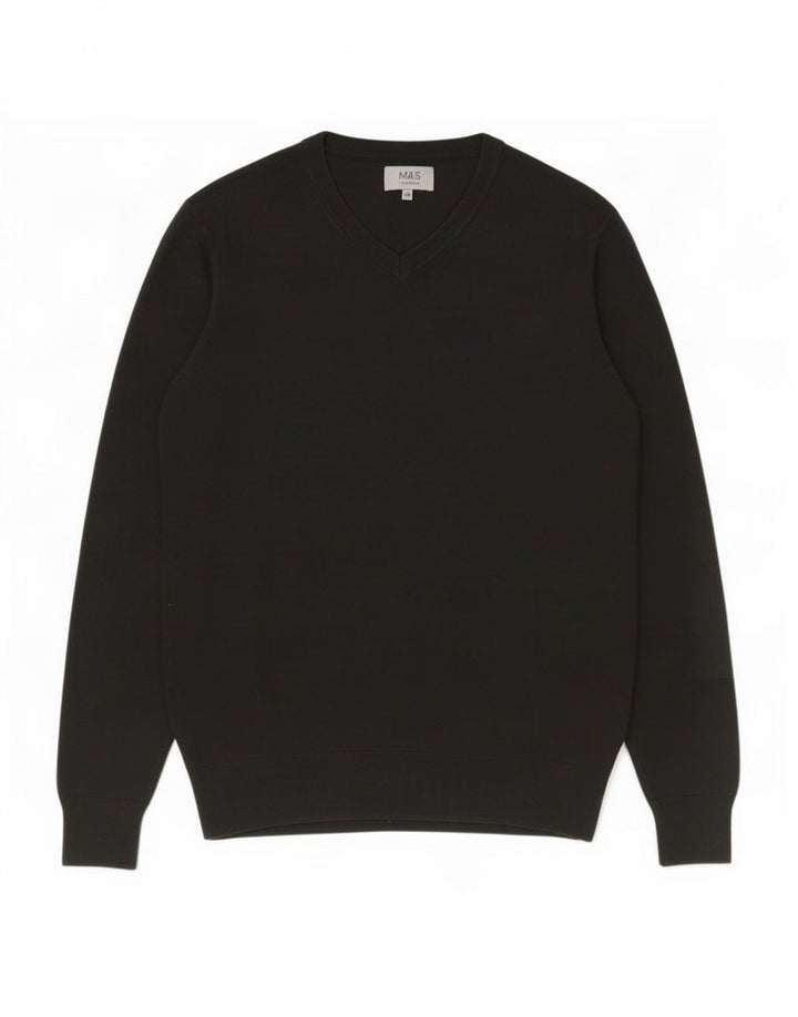 Marks & Spencer Pull col V pour homme XL Noir