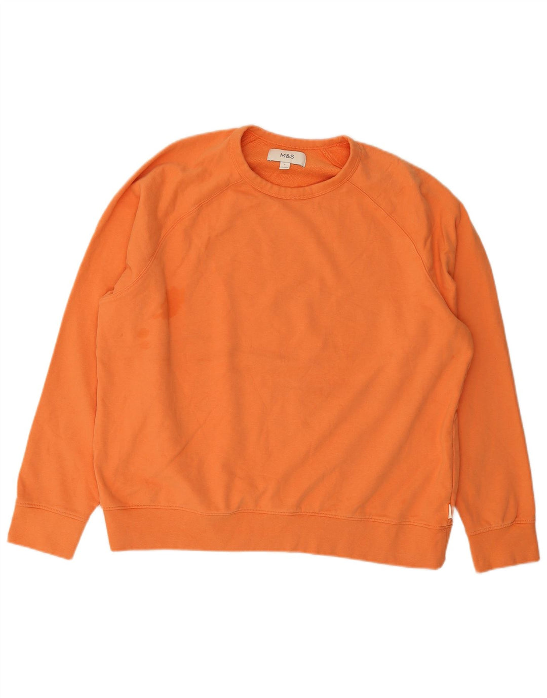 Marks & Spencer Sweat-shirt pour homme en coton orange Taille L