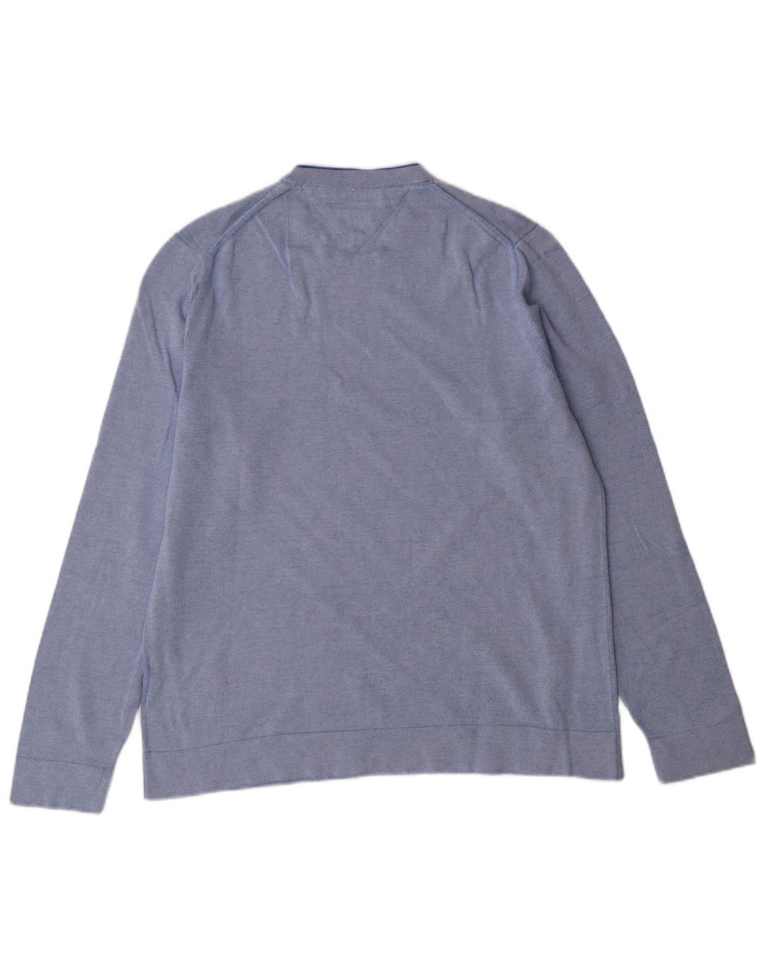 TOMMY HILFIGER Pull Col Ras du Cou Homme Bleu Moyen Coton