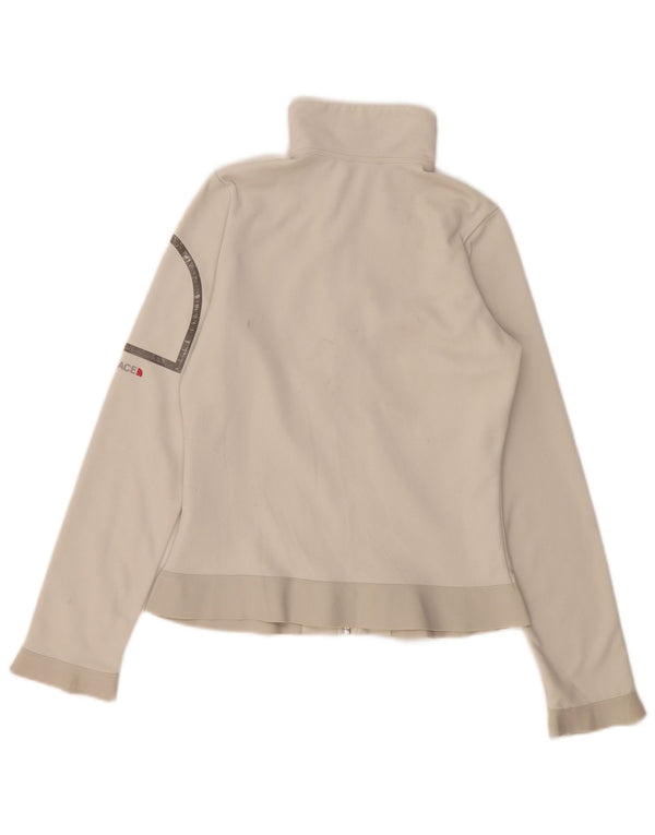 The North Face Veste de survêtement graphique pour femme UK 6 XS Blanc Polyester