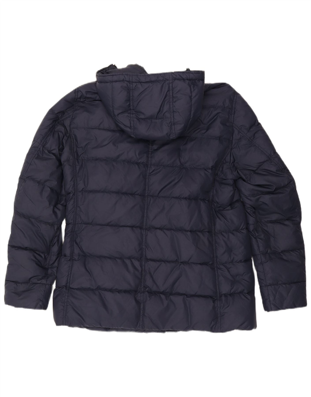 Herno Veste matelassée à capuche pour homme UK 38 Bleu marine moyen