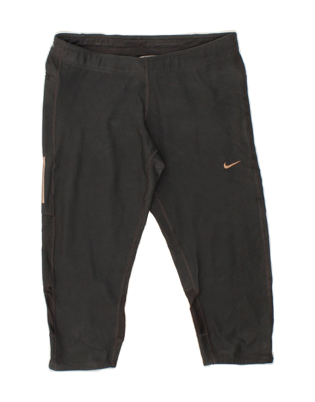 NIKE Womens Dri Fit Bermuda Sport Shorts UK 10 Small  Grey Polyester Vintage Nike and Second-Hand Nike from Messina Hembry 