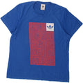 ADIDAS Mens Graphic T-Shirt Top Medium Blue Vintage Adidas and Second-Hand Adidas from Messina Hembry 