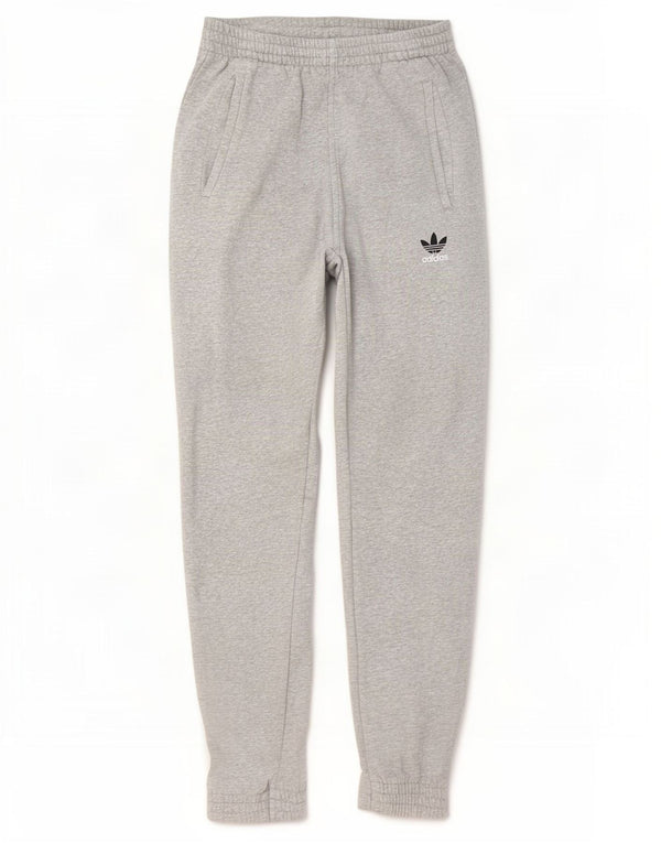 Adidas Pantalon de survêtement graphique pour homme en coton moucheté petit gris