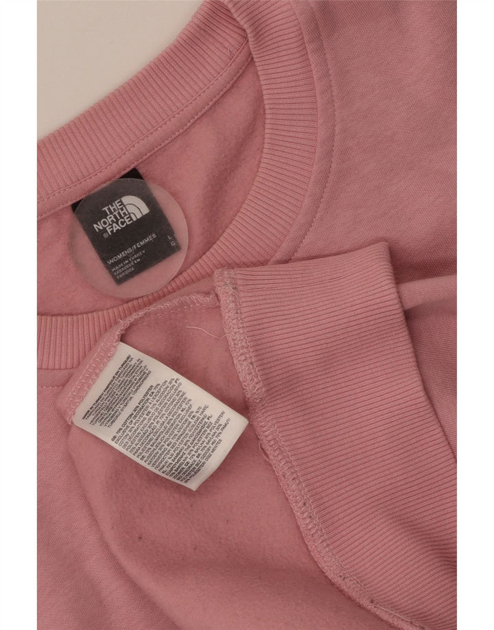 The North Face Sweat-shirt surdimensionné graphique pour femme UK 16 Large Rose