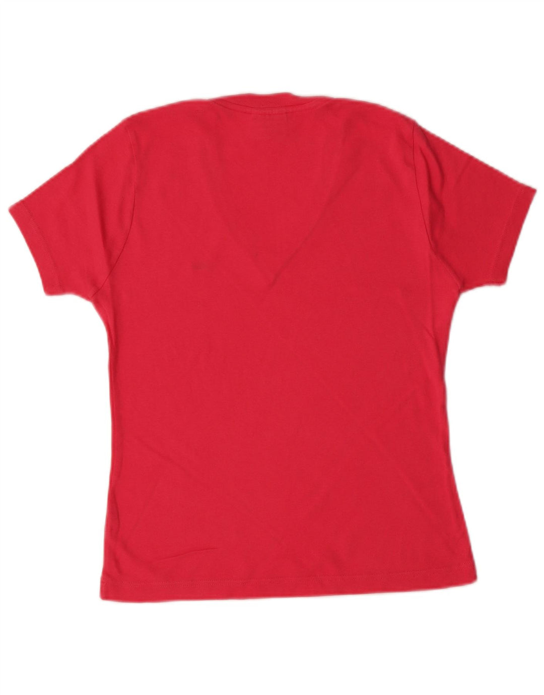 LACOSTE T-Shirt Femme Top Taille 42 Large Rose Coton