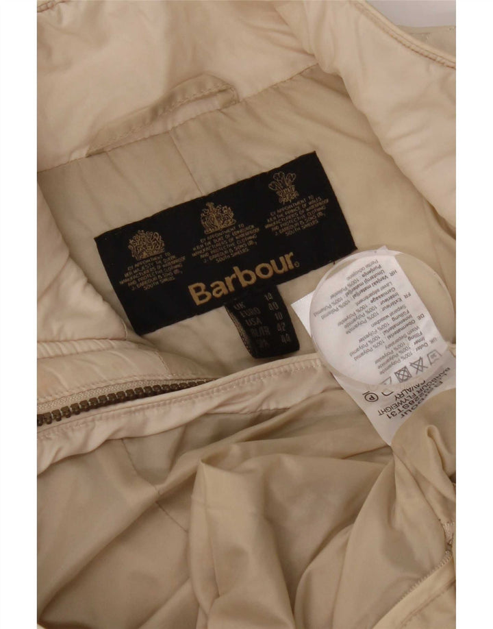 Barbour Veste matelassée pour femme UK 14 Large Beige Nylon