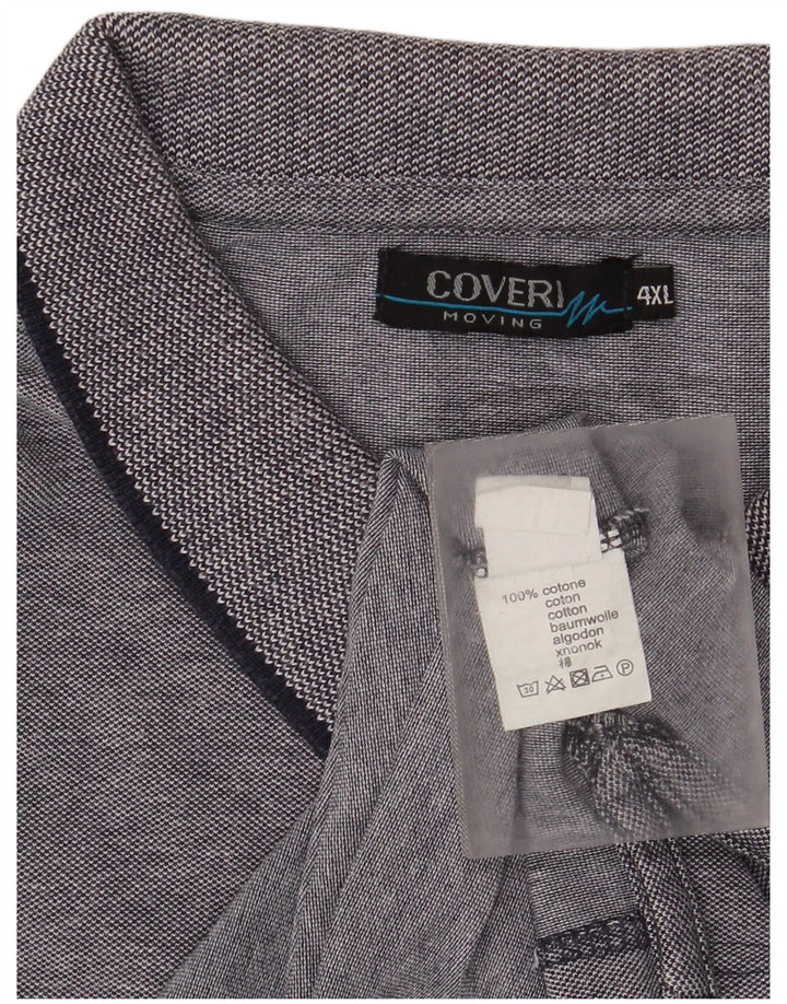 Coveri Polo Homme 4XL Gris Coton