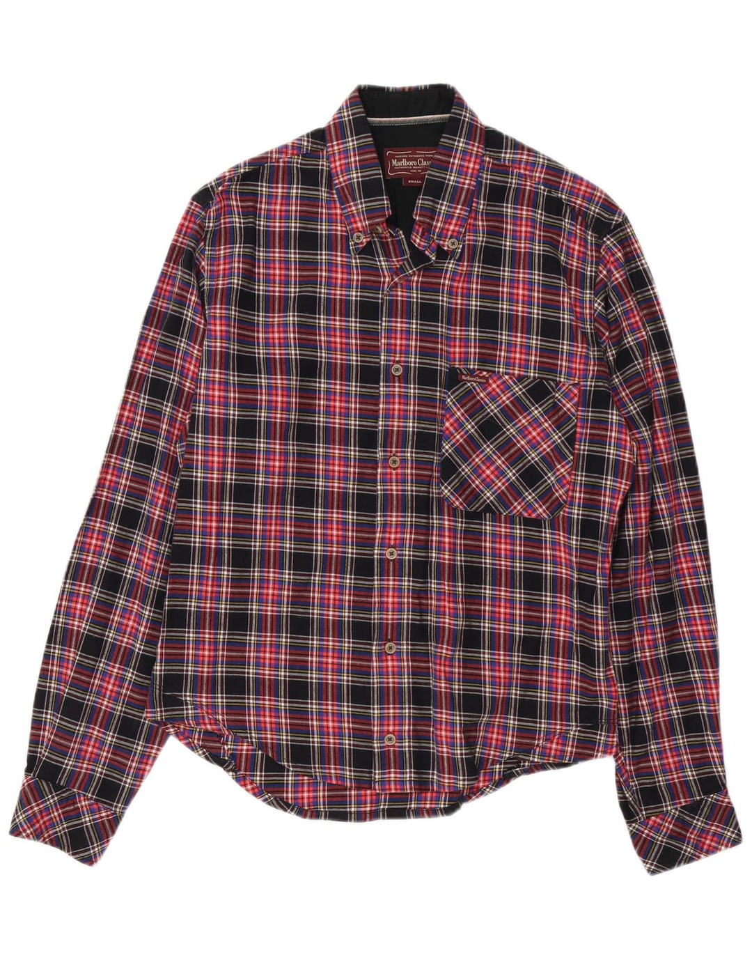 Marlboro Classics Chemise en flanelle pour homme Petit carreaux rouges