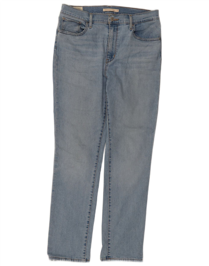 LEVI'S Jean droit taille haute 724 femme W31 L30 bleu coton