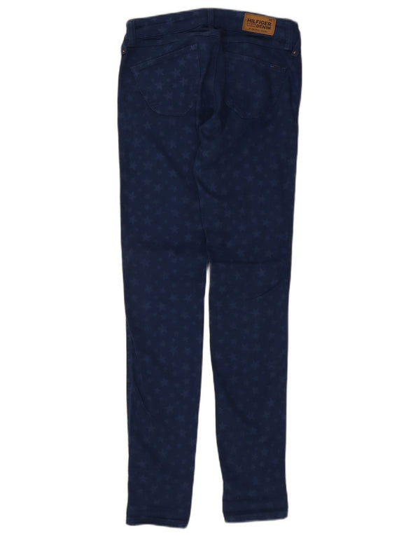Tommy Hilfiger Jean skinny à motif abstrait pour femme W26 L32 Bleu marine