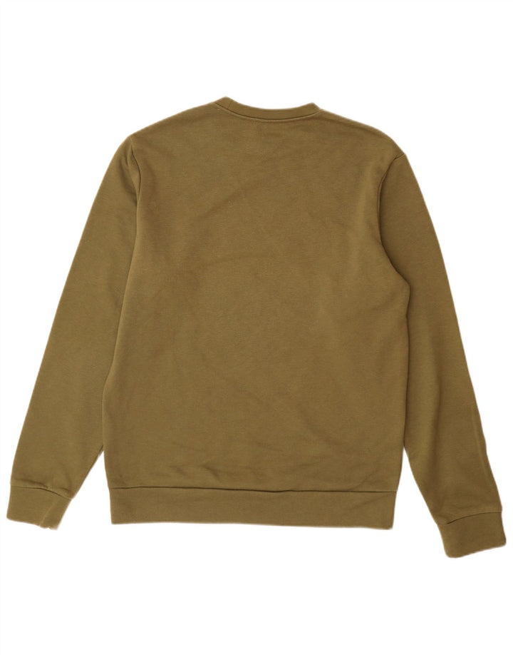 Puma Sweat-shirt graphique pour homme en coton kaki Taille S
