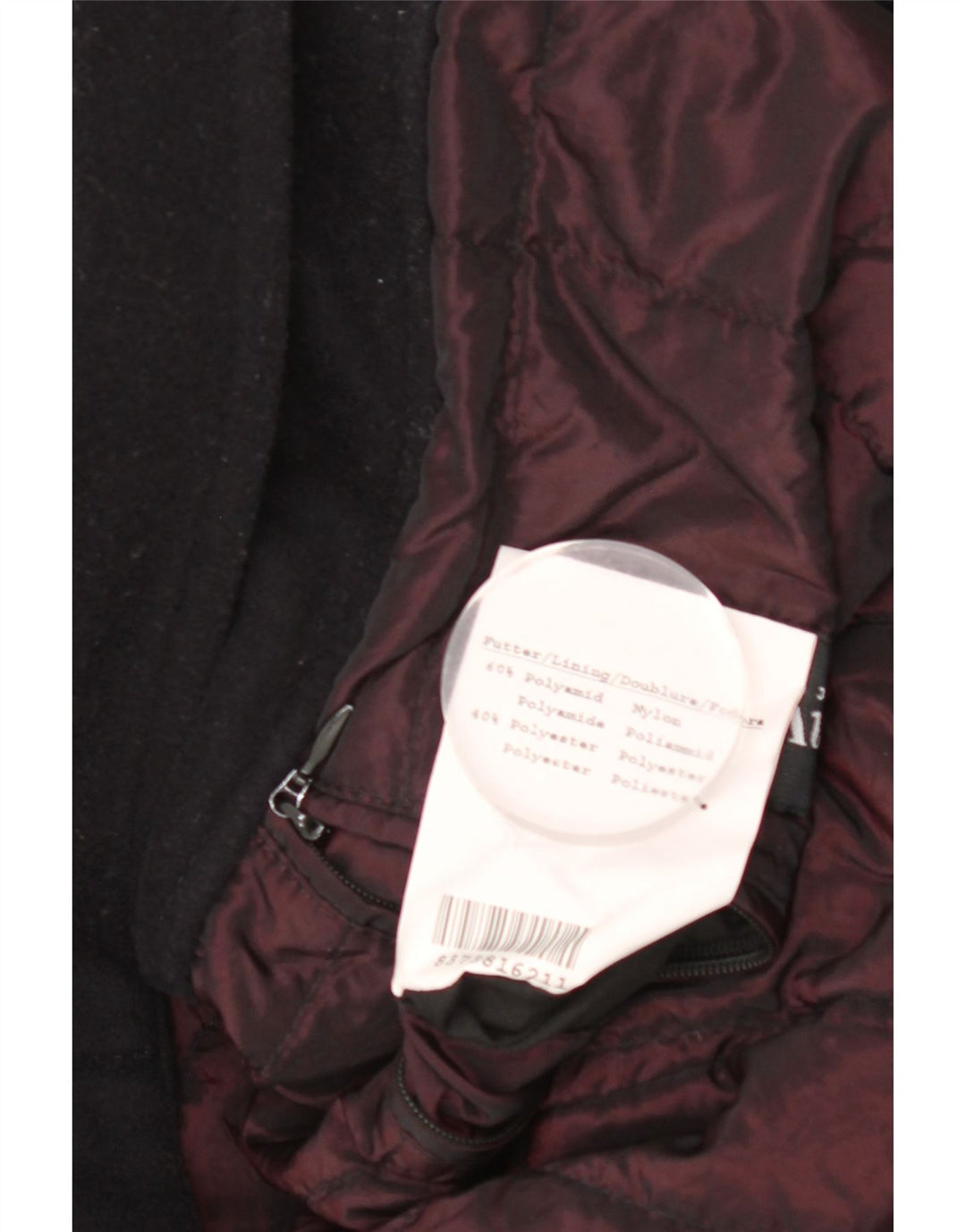 Bugatti Manteau Homme UK 42 XL Laine Noire