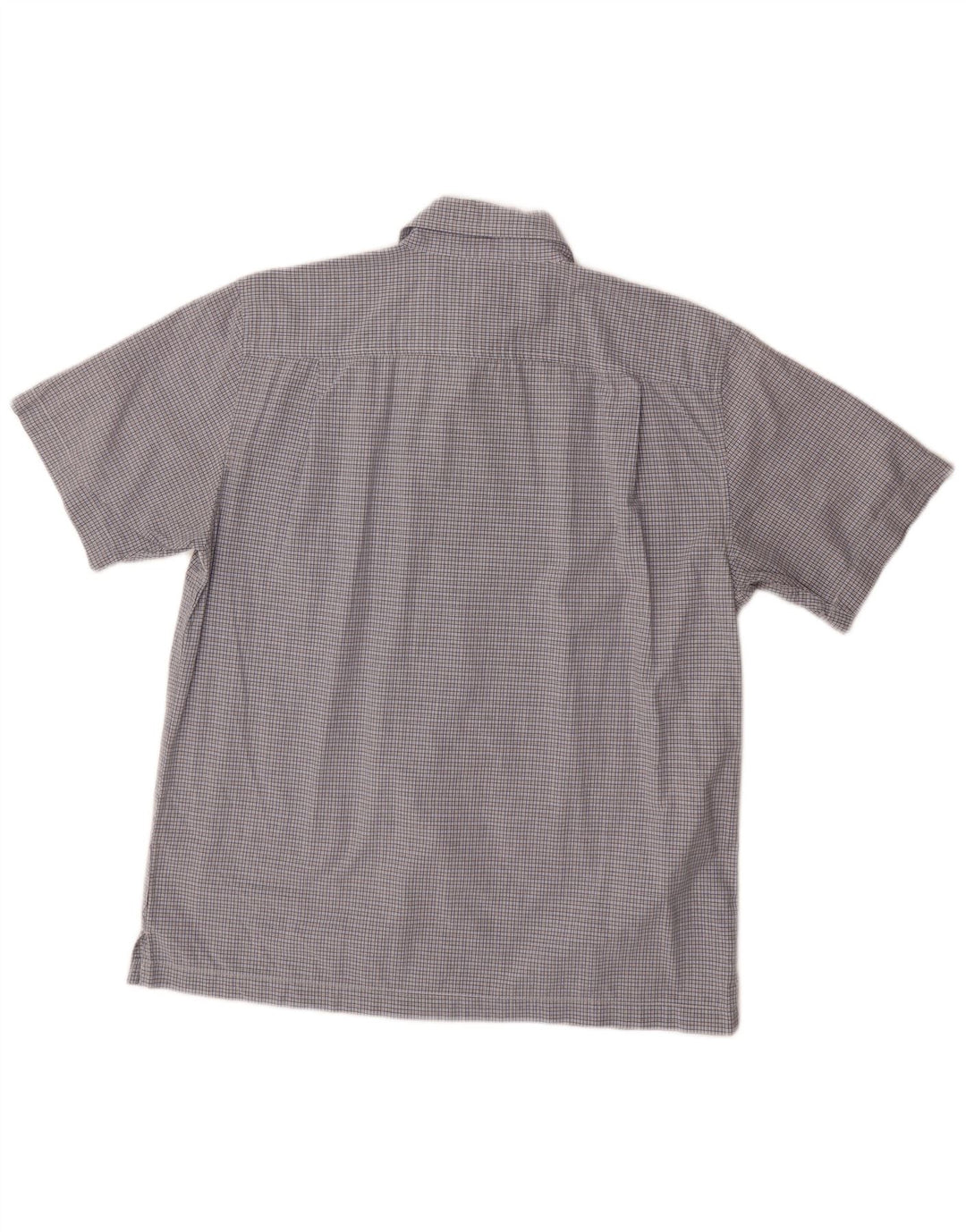 DOCKERS Chemise à Manches Courtes Homme Bleu Moyen Carreaux Coton