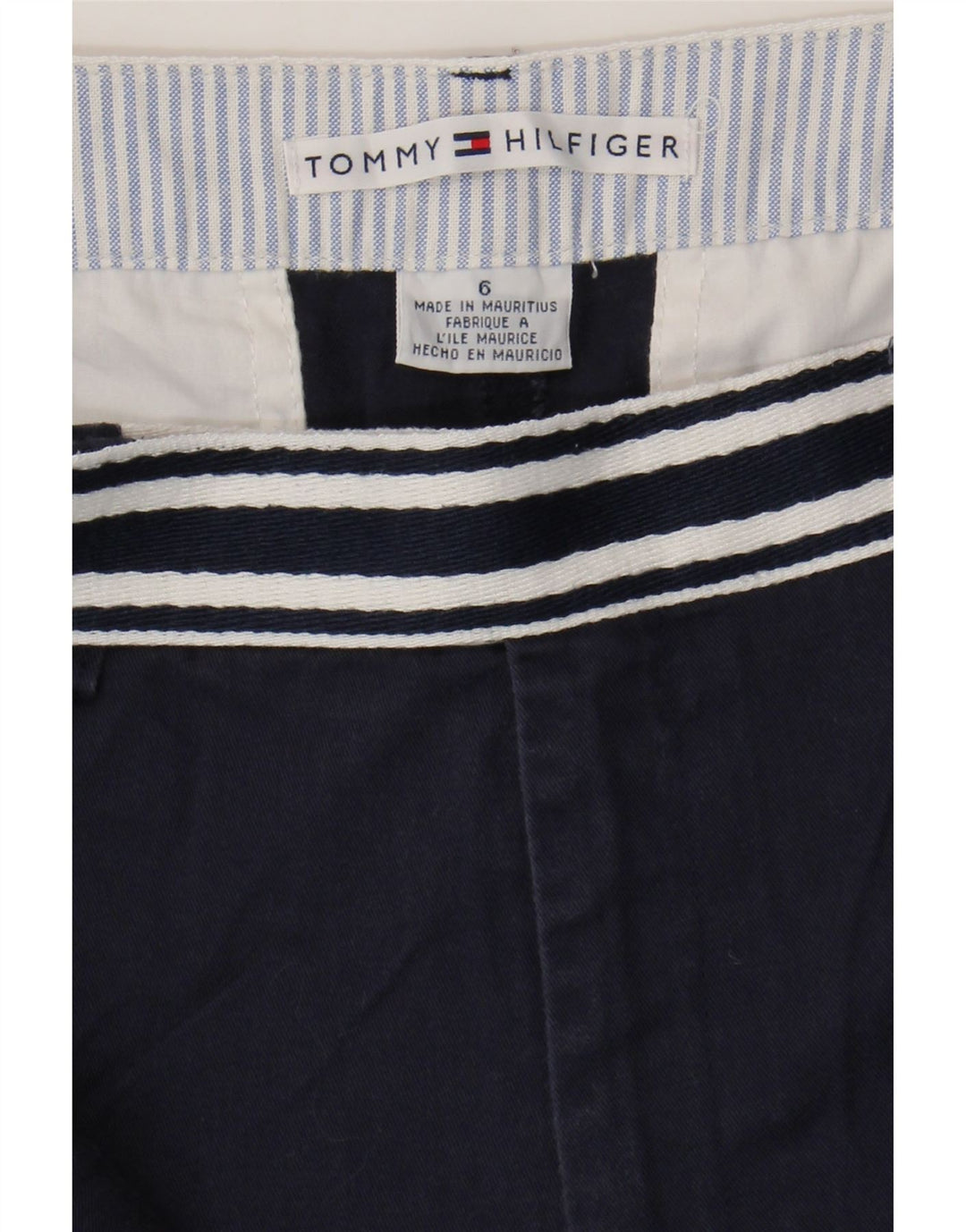 TOMMY HILFIGER Short Chino Femme US 6 Medium W30 Bleu Marine