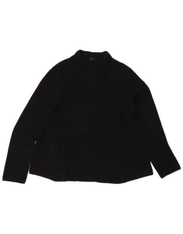 Cos Top Femme Manches Longues UK 6 XS Bleu Marine Coton