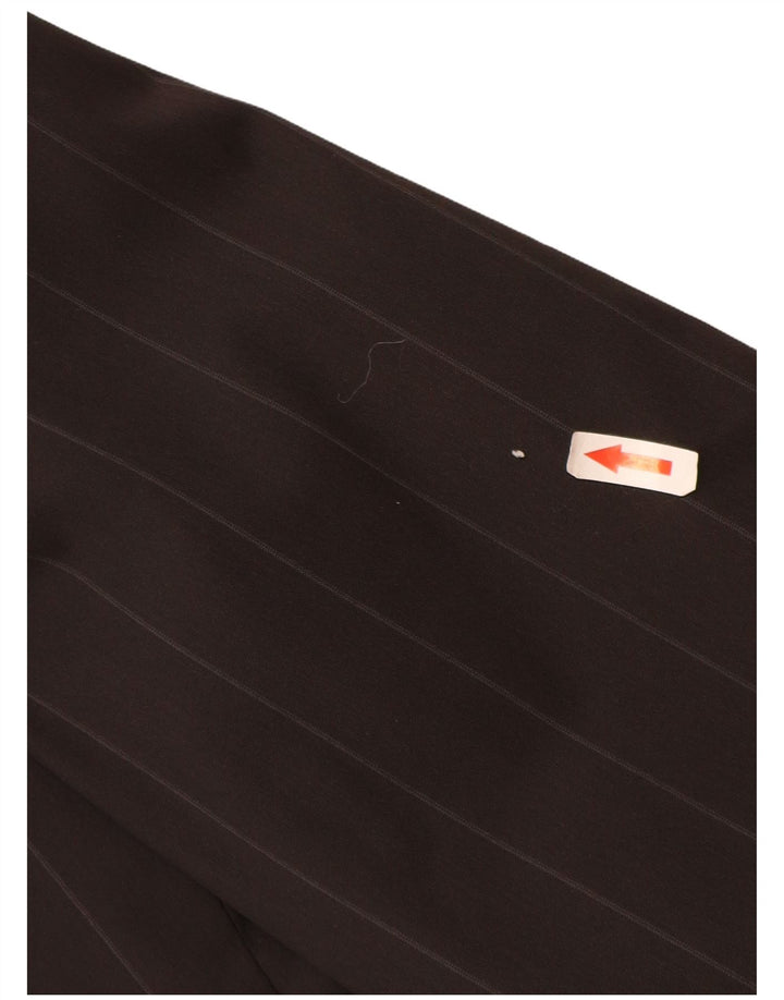 Zara Veste Blazer 2 Boutons Homme EU 52 Grande Laine Rayée Noire