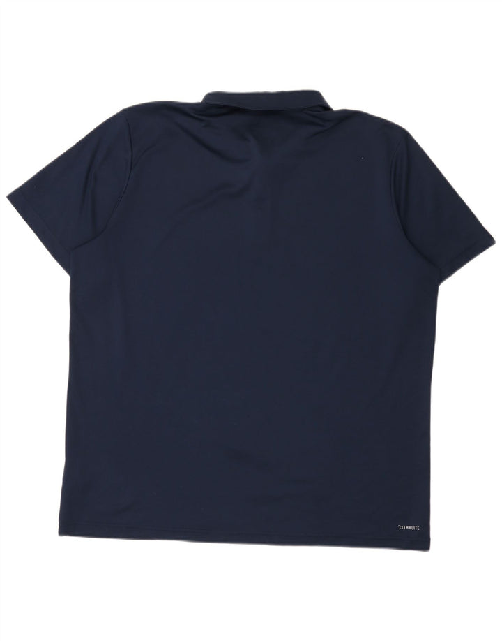 Adidas Homme Climalite Polo XL Bleu Marine Polyester
