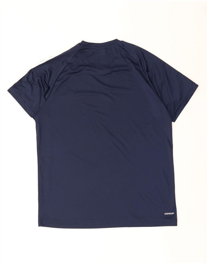 Adidas Hommes Aeroready T-Shirt Haut Grand Bleu Marine Polyester