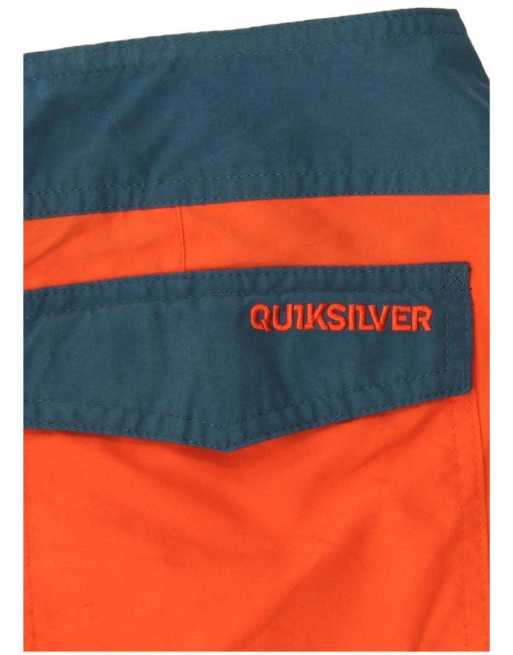 QUIKSILVER Short de Bain Homme Large Orange Colourblock