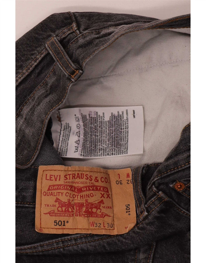 Levi's Jean Droit 501 Homme Gris W32 L30 Coton