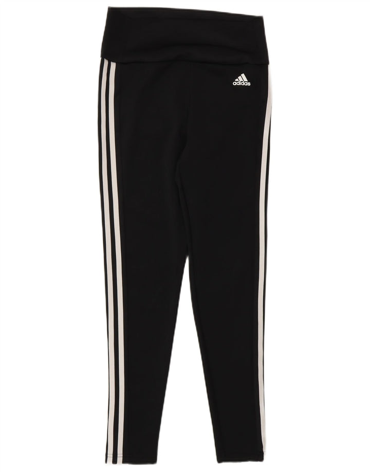 Adidas Femmes Aeroready Leggings UK 8/10 Petit Noir Polyester