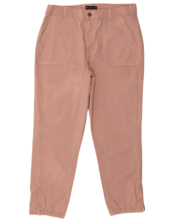 Marks & Spencer Pantalon chino de jogging pour femme UK 16 Large W36 L26 Rose