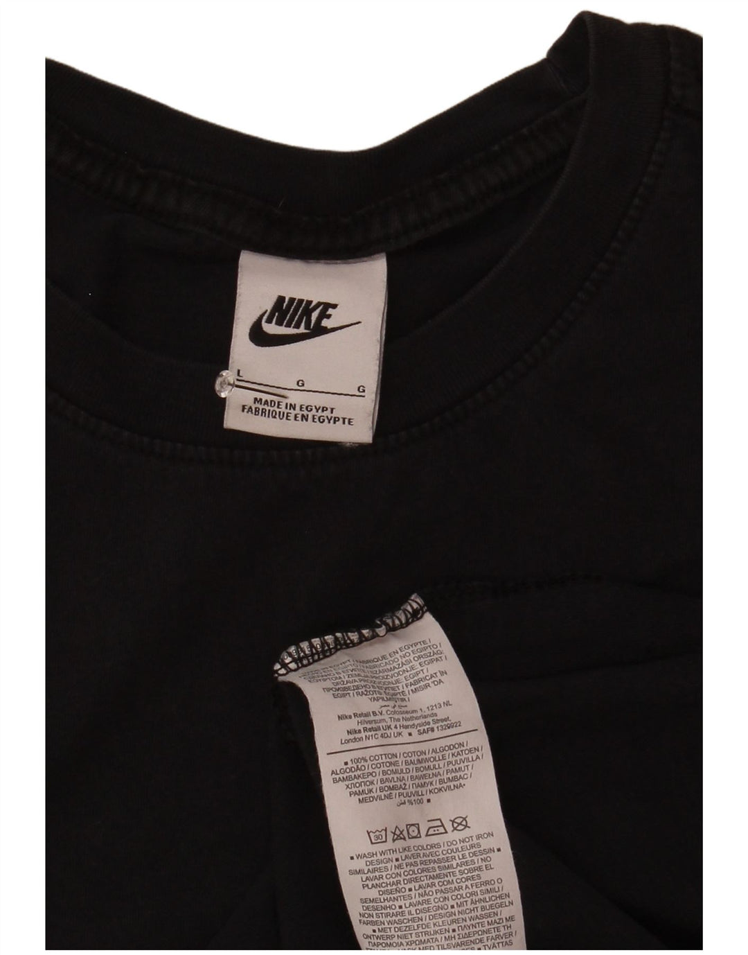 Nike T-Shirt Homme Grand Noir Coton
