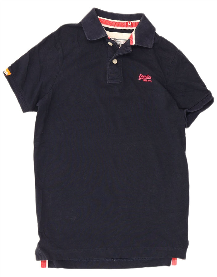 Superdry Polo Homme Bleu Marine Moyen Coton