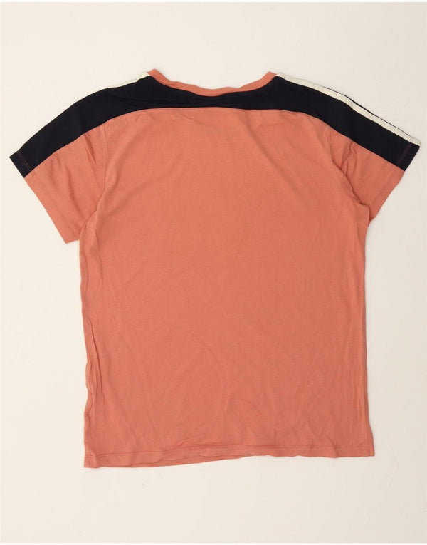 Adidas T-shirt graphique surdimensionné pour femme UK 8 Small Rose Colourblock