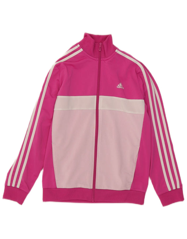 Adidas Veste de survêtement fille 11-12 ans Rose Colourblock