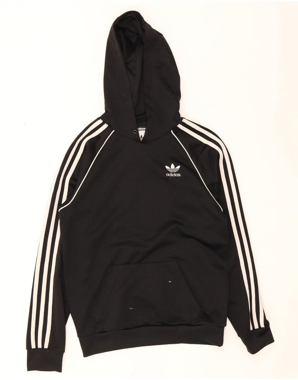 Adidas Pull à capuche pour homme XS Noir Polyester