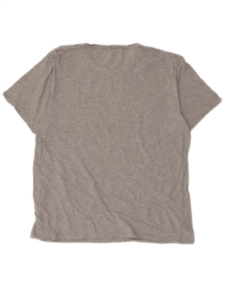 All Saints T-shirt slim fit pour hommes, grand, gris, coton
