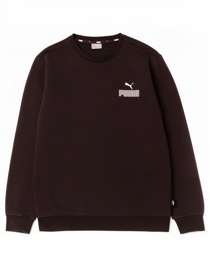 Puma Sweat-Shirt Graphique Homme Noir Moyen Coton
