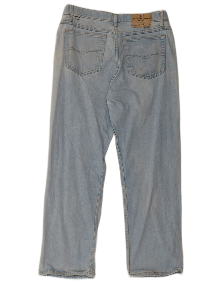 Marks & Spencer Jean large femme W34 L29 coton bleu