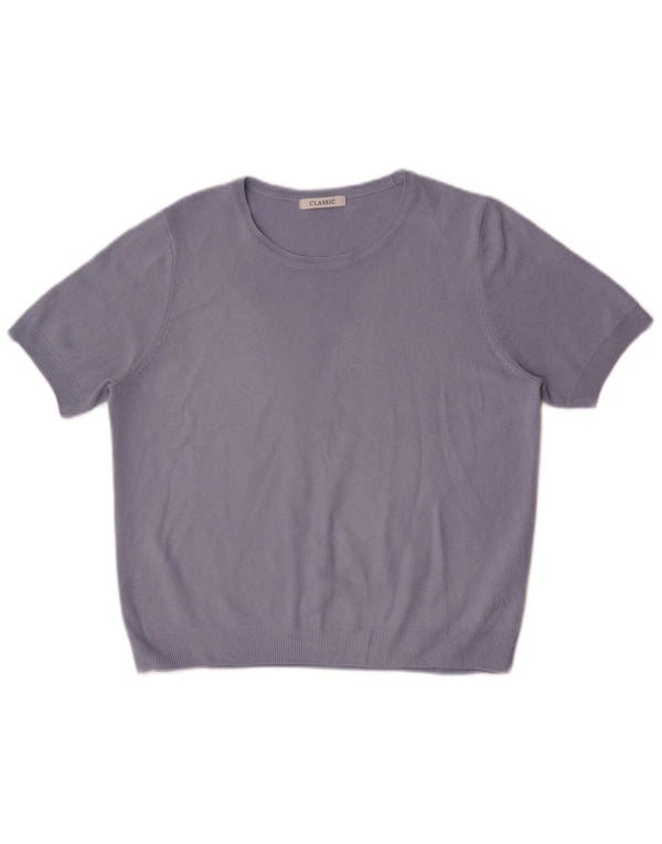 Marks & Spencer Pull col bateau pour femme UK 14 Large Bleu